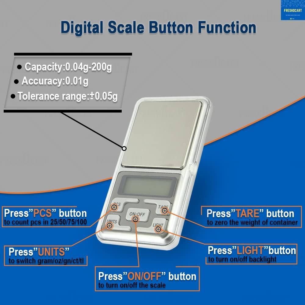 Mini Pocket Weight Scale Digital Machine With Auto Calibration